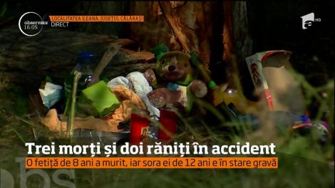 Accident rutier grav în Călăraşi! Doi bărbaţi şi o fetiţă de opt ani au murit pe loc