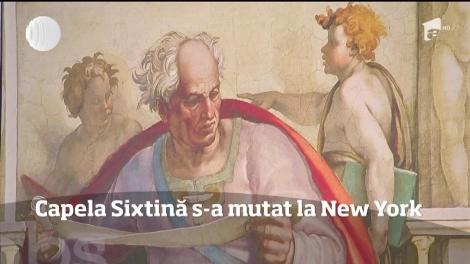 Celebrele fresce a lui Michelangelo pot fi admirate şi la New York