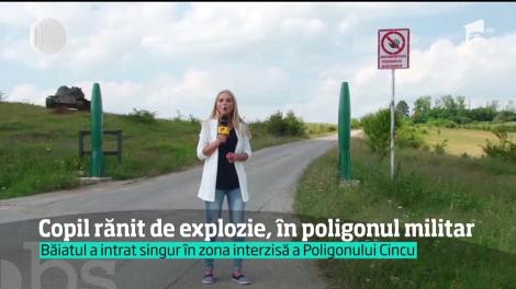 Un copil şi-a pierdut două degete, după ce câteva cartuşe uitate de militari în poligonul din Cincu i-au explodat în mână