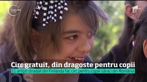 11 artişti stradali din Finlanda, circ gratuit, din dragostre pentru copii din România