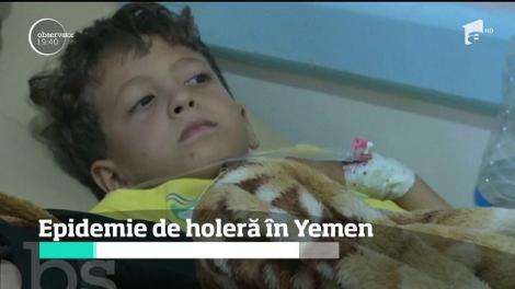 Catastrofă în Yemen. Aproape 5.000 de persoane se îmbolnăvesc zilnic de holeră!