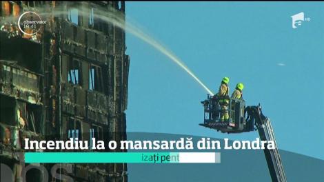 Nou incendiu de proporții în Londra. 72 de pompieri au fost mobilizaţi pentru a stinge focul