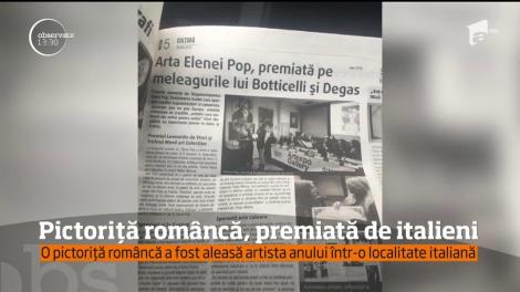 O pictoriţă din România i-a cucerit pe italieni. Elena Pop tocmai a fost aleasă artista anului 2017 în Cesenatico, Italia
