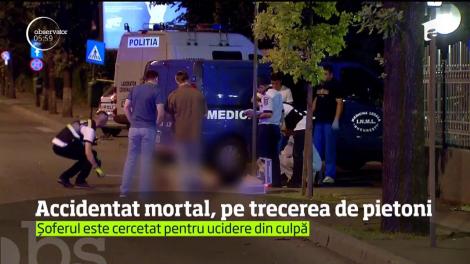 Accident mortal în Capitală. O maşină condusă cu viteză a lovit din plin un bărbat de 46 de ani, pe o trecere de pietoni