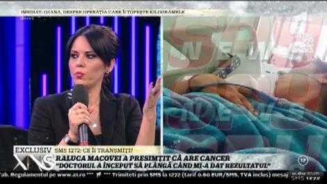 Raluca Macovei a presimţit că are cancer: "Am primit rezultatul pe mail"