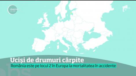 România are cea mai slabă siguranţă rutieră