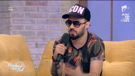 Mario Joy, pregătit să sară în piscină, însă vremea i-a schimbat planurile: "De aia sunt așa camuflat"