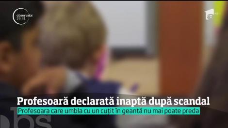 Profesoara care îşi blestema elevii a fost pedepsită. Femeia mergea la ore cu un cuţit în geantă şi se autoproclama Regina Egiptului
