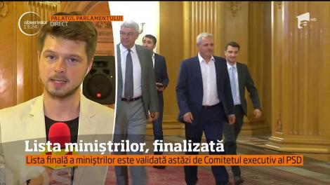 Lista miniştrilor a fost deja finalizată de cei de la PSD şi ALDE