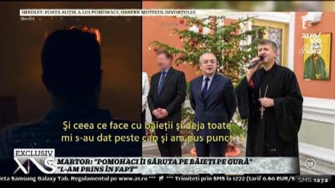 Un martor face acuzaţii grave la adresa preotului Cristian Pomohaci: "L-am prins în fapt! Îi săruta pe băieţi pe gură!"