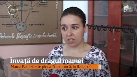 De dorul şi de dragul mamei plecate în străinătate, o elevă dintr-o comună din Vaslui a vrut să-i arate că este unul dintre cei mai buni elevi din judeţ!