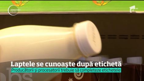Noi reguli pentru etichetarea laptelui şi a produselor lactate