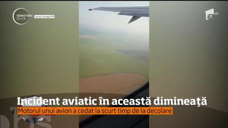 Momente de teroare pentru pasagerii unei aeronave care a decolat din Bucureşti către Palma de Mallorca. Unul dintre motoarele avionului a cedat şi a luat foc
