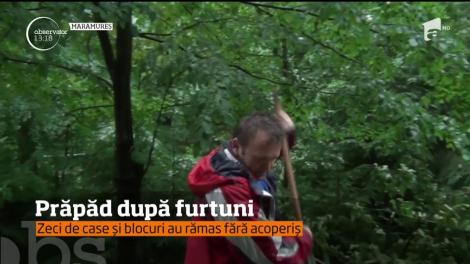 Dacă unele judeţe s-au topit din cauza vremii caniculare, în alte zone furtunile violente au lăsat prăpăd în urmă