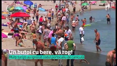 Distracţie maximă, pe litoral!  Bronzul rapid pare să fie mai important decât razele periculoase