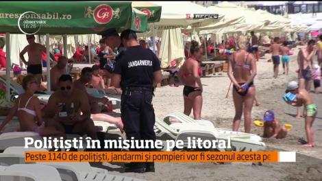 Poliţişti în misiune pe litoral