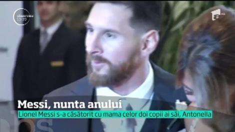 Nunta anului a avut loc în Argentina! Leonel Messi şi mama fiilor săi, Antonella, au devenit soţ şi soţie
