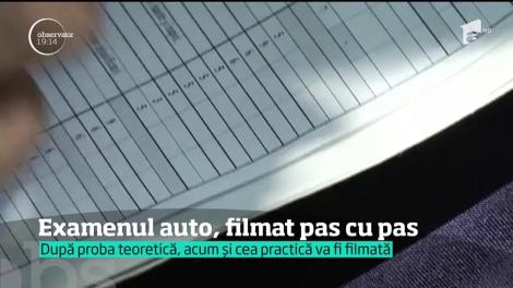 Schimbare radicală pentru cei care vor să obțină permisul de conducere. Proba practică a examenului auto va fi filmată
