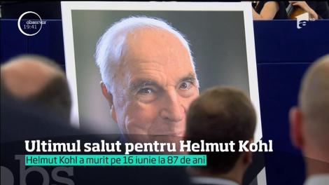 Ultimul omagiu pentru Helmut Kohl, în aula plenarei din Parlamentul European