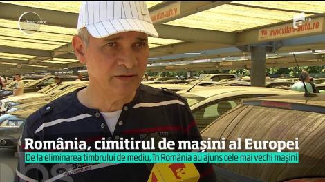 România a devenit cimitirul de maşini al Europei, după eliminarea timbrului de mediu