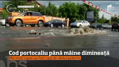 Avertizare meteo! Codul portocaliu de vreme rea, prelungit până marți dimineață