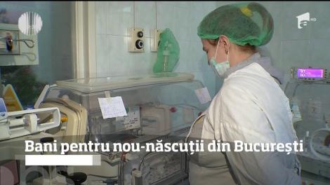 Fiecare bebeluş care se naşte în Capitală primeşte un cadou de bun-venit. Primăria le oferă câte 2.500 de lei