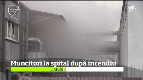 A fost panică la o fabrică din Dej! Un incendiu puternic a izbucnit într-o hală