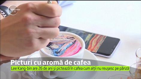 Un barman sud-corean lansează moda picturii în cafea