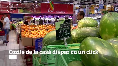 Omul modern îşi face piaţa online! Din câteva click-uri, sacoşa cu alimente este livrată la uşă. Iată cum funcţionează sistemul