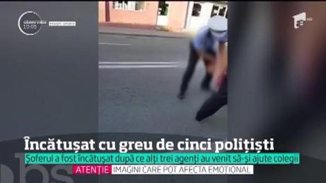 După cazul Boureanu, încă o întâmplare demonstrează lipsa de proceduri. Șofer de TIR, încătușat cu greu de cinci polițiști
