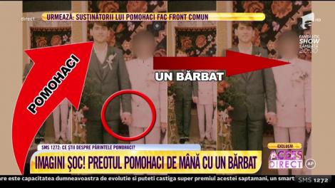 Imagini șoc!  Preotul Cristian Pomohaci, surprins în timp ce ținea de mână un BĂRBAT!