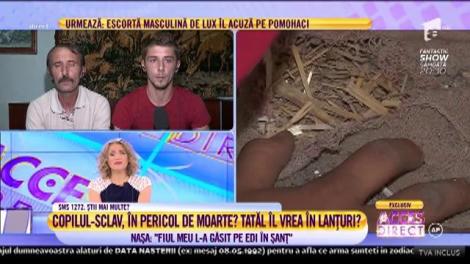 Nașa băiatului tratat ca un sclav de propriul tată: ”Copilul mi-a spus că vrea să fure și să ajungă la pușcărie pentru că e mai bine acolo!”