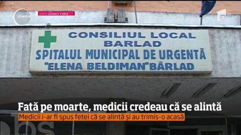 O tânără de 18 ani din Bârlad a murit, după ce medicii au trimis-o acasă pe motiv că se alintă