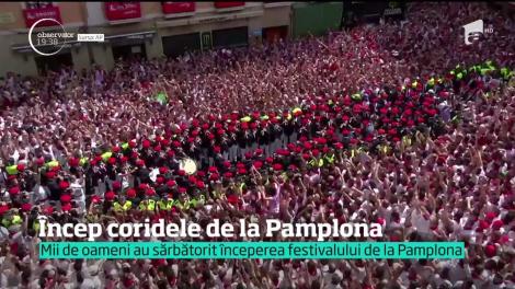 A început fiesta la Pamplona! Mii de oameni au luat parte la ceremonia de deschidere