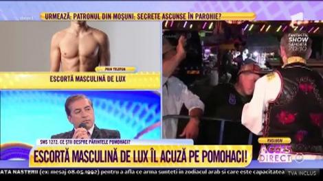 Escorta masculină de lux care îl acuză preotul Cristian Pomohaci vrea dovezi! ”Sunt pregătit să merg la detectorul de minciuni sau să depun mărturie!”