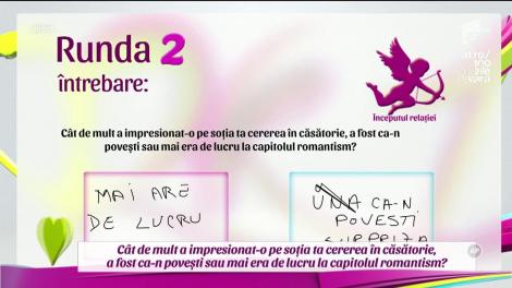 Începutul relaţiei. Cât de mult a impresionat-o pe soţia ta cererea în căsătorie?