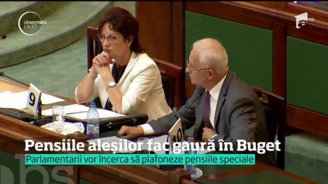 Pensiile speciale ale parlamentarilor fac gaură în buget. Senatori sau deputaţi care au activat cel puţin trei mandate vor primi peste 10.000 de lei lunar