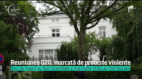 Imagini incendiare pe străzile din Hamburg. Mii de oameni protestează violent în plin summit G20