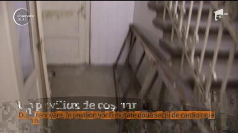 Un pavilion al unui spital din Braşov, condiții ca după război