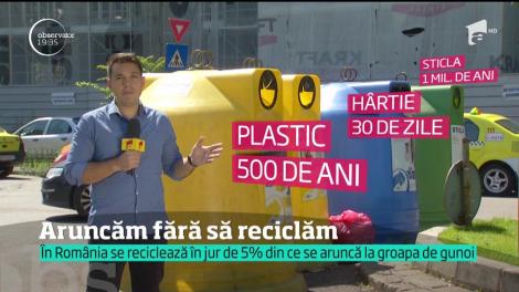 Ne aruncăm gunoaiele pe câmp. Iar pentru reciclare, n-avem răbdare. N-avem nici legi clare. Prin urmare, am putea primi amenzi de la Uniunea Europeană