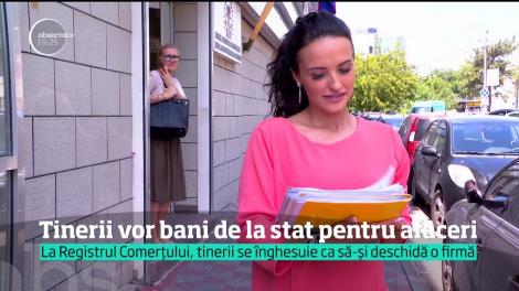 Tinerii vor bani de la stat pentru afaceri