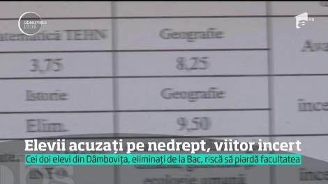 Cei doi elevi acuzaţi pe nedrept că au fraudat Bacalaureatul încă aşteaptă un semn de la ministerul Educaţiei