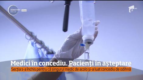 Din cauza lipsei de personal, în perioada concediilor unele secţii din Spitalul Judeţean Piatra Neamţ sunt închise