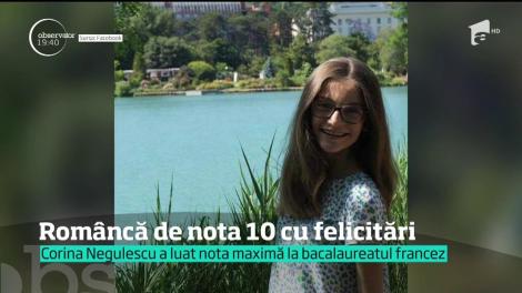 O româncă de 16 ani dă peste cap grila de notare franceză! Corina Negulescu a luat o notă peste maximul posibil la BAC-UL FRANCEZ!
