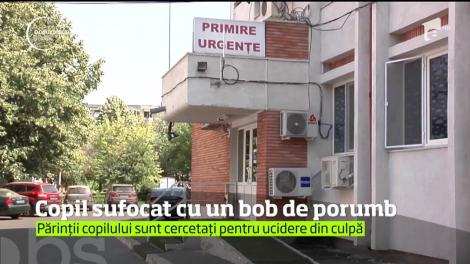 Caz înfiorător. Băieţel de doar un an şi opt luni, sufocat de un bob de porumb
