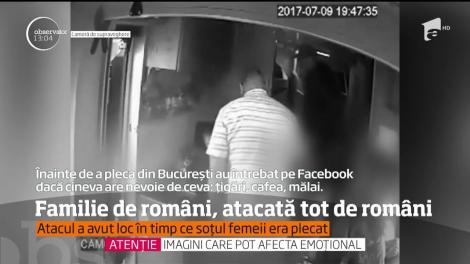 Scene înfiorătoare filmate în Marea Britanie. O mamă şi cei doi copii ai ei, români, bătuţi crunt de doi indivizi