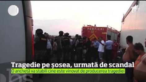 O tragedie ce a avut loc pe un drum din judeţul Teleorman s-a încheiat cu pumni şi palme