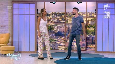 Florin Ristei, demonstrație de talente! Cântă în limba indiană, iar Diana îi dansează