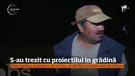 S-au trezit cu proiectilul NATO în grădină