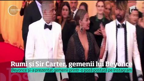 Beyonce a postat prima fotografie cu gemenii ei pe o reţea de socializare